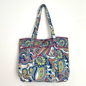 Vera Bradley Grand Tote Bag Marina Paisley Pattern